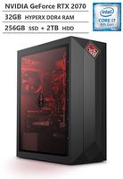 HP Omen Obelisk 875 Gaming Desktop, Intel Core i7-8700 Processor up to 4.60GHz, GeForce RTX 2070 8GB, 32GB RAM, 256GB PCIe NVMe M.2 SSD + 2TB HDD, Wireless-AC, Bluetooth, Windows 10, Black