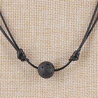 Stone Clavicle Exquisite Personalized Ball Volcanic Stone Lava Necklace Prom Woman Stylish Lovely Women Fashionable Comfortable Best Comfy Style Design Delicate