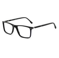 OCCI CHIARI Blue Light Blocking Glasses Frame Prescription Eyewear RX Eyeglasses (Black, Anti-Blue Light)