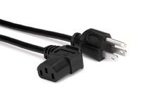 Marginmart Inc. Power Cord 14AWG Right Angle Power Cord Cable w/3 Conductor PC Power Connector Socket (C13/5-15P) Black 3 Feet 5 Pack (MM682532)