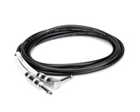 Hosa GTR-220R Guitar Cable Straight to Right Angle Connector, 20 Foot