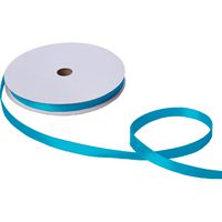 Jillson Roberts Bulk 5/8-Inch Double Faced Satin Ribbon Available in 21 Colors, Turquoise, 100 Yard Spool (BFR0939)