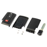 USARemote fits Toyota Prius Key Fob Cover Case Shell Replacment with Blank Key 2004-2009