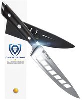 DALSTRONG Chef Knife - 'The Deflector' - Gladiator Series - Forged ThyssenKrupp High Carbon German Steel - Full Tang (8.5" Vegetable Chef Knife, Black)