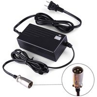 LotFancy 24V 2A Battery Charger for Electric Scooter, Wheelchairs, for Jazzy Power Chair, Pride Mobility, Shopride, Drive Medical, Bladez, Elite Traveller, Schwinn, Currie, iZip, eZip Mountain Trailz