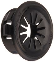 Morris 22344 Snap Bushings with Shutters, .75-Inch, Black, 10-Pack