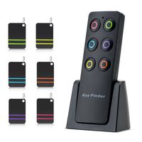 WONYERED Key Finder Key Tracker Wireless RF Item Locator 6-in-1 Anti Lost Wallet Finder Remote Control Anything Finder with 1 RF Transmitter and 6 Receivers for Key Purse Pet Cell Phone Mini Item