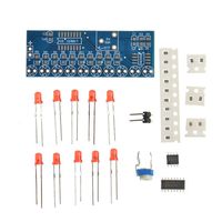 Anmbest Smart Electronics Kits Strobe NE555+CD4017 Red Light Water Flowing Light LED Module DIY Kit Electronic Practice Learning Kits for Arduino Raspberry Pi