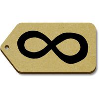 Azeeda 10 x 'Infinity Symbol' 66mm x 34mm Gift Tags (TG00002905)
