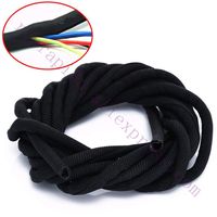 5m Dia 5mm self Curling Wrap Braided Cable Sleeve Indoor Wiring Protection Nylon Sleeves for Prusa i3 MK3 MK2S MK2.5 3D Printer - (Color: Black)