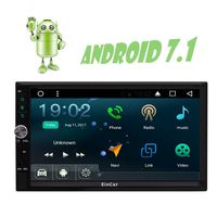 EinCar 7?¡À Upgraded Android 7.1 Quad Core Double Din Car Stereo Car no DVD Player with GPS Navigation WiFi Bluetooth Capacitive Touchscreen Support 4G FM/AM Radio RDS USB SD
