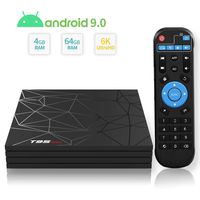 Android 9.0 TV Box Sidiwen T95 MAX Android Box 4GB RAM 64GB ROM WiFi 2.4G Ethernet USB 3.0 Allwinner H6 Quad Core Support 6K HDR Smart TV Media Box