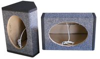 DNF 2 Pack (1 Pair) Custom Enclosure 6" x 9" Car Speaker Wedge-Style Panda Enclosure Box