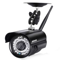 Outdoor Security Camera, Szsinocam Full HD 720P Wireless Home Surveillance Bullet Camera WiFi CCTV IP Camera with IR Night Vision, IP66 Waterproof, Motion Detection, Push Alerts, Remote View, Black