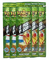 Juicy Jay Hemp Wraps Tropical Passion (5 Packs, 2 Wraps Per Pack) Total 10 Wraps with ES Scoop Card