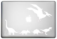 WallDecalsAndArt Dinosaurs Sticker MacBook Laptop Pro Air Vinyl Decor Decal is a Good Giant Dinosaurs MacBook Decal. Laptop Sizes 11, 12, 13 and 15 inch White