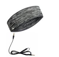 Headphones with Mic, Control Button,Lightweight Speakers Classic Headset Headband for Sleeping, Sports, Workout, Yoga, Running, Exercise Accessories,Camouflage Gray