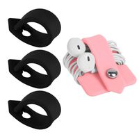 ELFRhino Reusable Cord Organizer Cable Straps Keeper Holder Cable Ties Wire Ties for Phone Charging Cord Electronics Electrical Computer PC Wire Wrap Manager Management(Set of 4)