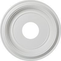 Ekena Millwork CMP13TR Traditional Thermoformed PVC Ceiling Medallion, 13"OD x 3 1/2"ID x 1 1/4"P (Fits Canopies up to 7 1/2"), White