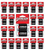 Eveready C2 & AAA Batteries Super Heavy Duty Carbon Zinc Carded (48 Batteries, C2)
