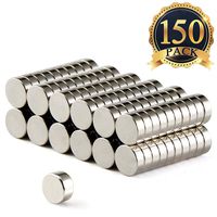 FINDMAG 150 PCS Refrigerator Magnets Premium Brushed Nickel Fridge Magnets,Office Magnets,Whiteboard Magnets