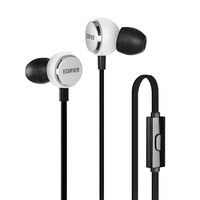 Edifier P293 Hi-Fi in-Ear Headphones - Earbud Headset IEM in Ear Monitor Headphone Cellphone Earphones with Mic and Remote (White)