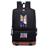 Kpop BTS Bangtan Boys Backpack Schoolbag Laptop Bag Travel Rucksack for A.R.M.Y Jin Merchandise