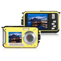 Aoile 1080P Full HD Waterproof Digital Camera Underwater Camera 24 MP Video Recorder Selfie Dual Screen DV Recording Camera