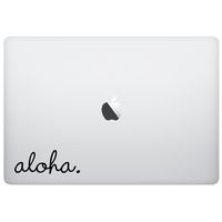 MacBook Sticker Decal - Aloha - Matte Black Skins Stickers