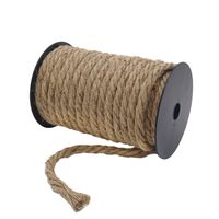 Tenn Well 50 Feet 10MM Natural Jute Rope, Heavy Duty Jute Twine for Gardening, Bundling, Decorating, DIY Crafts