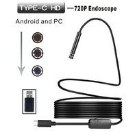 5.5mm Wireless Endoscope, WiFi Borescope [1080P HD Snake Camera with 8 Adjustable Led Light] Waterproof Semi-Rigid Snake Cable for Android Smartphone (3.3FT)
