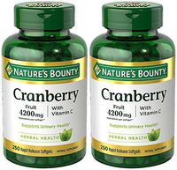Cranberry NbZfaI with Vitamin C 4200 mg, 250 Softgels (2 Bottles)