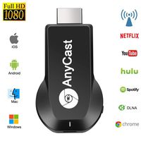 WiFi Display Dongle Wireless Display Dongle TV Receiver Adapter Screen Mirror 1080P HDMI Dongle Airplay Miracast DLNA Digital AV to HDMI Connector for iOS/Android/Windows/Projector/TV/MAC OSX