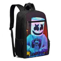 Backpack, Travel Hiking Music DJ_Marshmello Backpacks Lightweight Mens Womens Unisex Computer Gaming Laptop Shoulder Bag Outdoor Backpacks For Men Women Adults