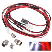 Kalevel Led Light for Rc Car Trucks 4 LED Rc Car Led Light Kit Rc Truck Led Lights Rc Truck Light Kit Rc Car Headlights Taillight for Truck Rc Car Tank Hsp Tamiya D3 Rc Car Accessories