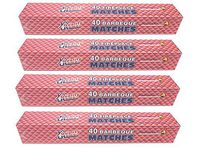 4 Boxes - 11" Fireplace Matches, Long Reach, 160 Matches Total