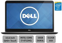 Dell XPS 15.6in High Performance Premium Laptop PC -15.6in QHD+ WLED Touchsreen, Intel Quad-Core i7-4712HQ, 16GB RAM, 512G SSD, 2GB Nvidia GT750M, WLAN, Backlit Keyboard, Win 8.1(Renewed)