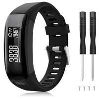 Younsea Compatible Garmin Vivosmart HR Watch Band, Accessories Adjustable Soft Silicone Replacement Wrist Watch Strap Designed for Garmin Vivosmart HR Smart Sport Watch(NO for Vivosmart HR+) (E)