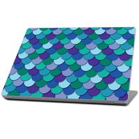 Mightyskins Skin Compatible With Microsoft Surface Laptop (2017) 13.3" - Blue Scales | Protective, Durable, And Unique Vinyl Decal Wrap Cover | Easy To Apply, Remove, And Change Styles | Made In The Usa