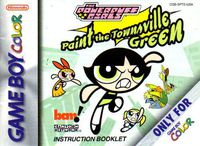 Powerpuff Girls - Paint the Townsville Green GBC Instruction Booklet (Nintendo Gameboy Color Manual ONLY - NO GAME) Pamphlet - NO GAME INCLUDED