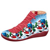 Women's Ankle Boots Ladies Leather Retro Lace up Side Zip Vintage Booties Flat Heel Arch Support Shoes