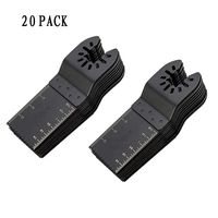 Mulslect 20 PACK Professional Wood Universal Quick Release Oscillating Saw Blades Multitool Tool Blade