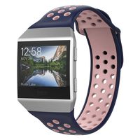 UMTELE Compatible with Fitbit Ionic Bands,Soft Silicone Band Breathable Two-Toned Wristband Replacement Strap Accessory for Men and Women