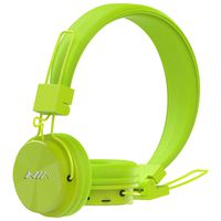 Kids Headphones Bluetooth, Foldable Wireless/Wired Stereo HD On-Ear Headset with 3.5mm Jack SD Card FM Radio Microphone Volume Control Over Ear Children Headphones for Girls Boys School, Yellow