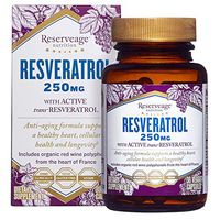 Reserveage, Resveratrol 250 mg Antioxidant Supplement for Heart and Cellular Health, Supports Healthy Aging, Paleo, Keto, 30 capsules (30 servings)
