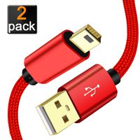 SCOVEE Mini-USB Cable,2 Pack(3.3ft+6.6ft) for GoPro Hero 4 3+,Garmin Nuvi GPS,Canon PowerShot Digital Camera,MP3 Players,Dash Cam,SatNav,PDAs,PS3 Controller,Braided Mini B Charger Charging Cord