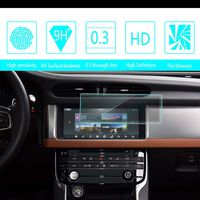 8X-SPEED for 2016 2017 2018 Jaguar F-PACE XFL 10-Inch 233x95mm Car Navigation Screen Protector HD Clarity 9H Tempered Glass Anti-Scratch, in-Dash Media Touch Screen GPS Display Protective Film