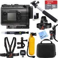 Sony HDR-AS50/B Full HD Action Cam + 32GB Outdoor Adventure Mounting Bundle
