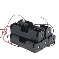Kangnice 5 Pcs 18650 Rechargeable Battery 3.7V Clip Holder Box Case with Wire Lead