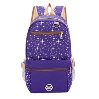 Girls Star Shining Backpack Sets, Mutifunction College Schoolbag Cute Mini Satchel Crosbody Bag Fashion Anti-Theft Purse (3 Pack)